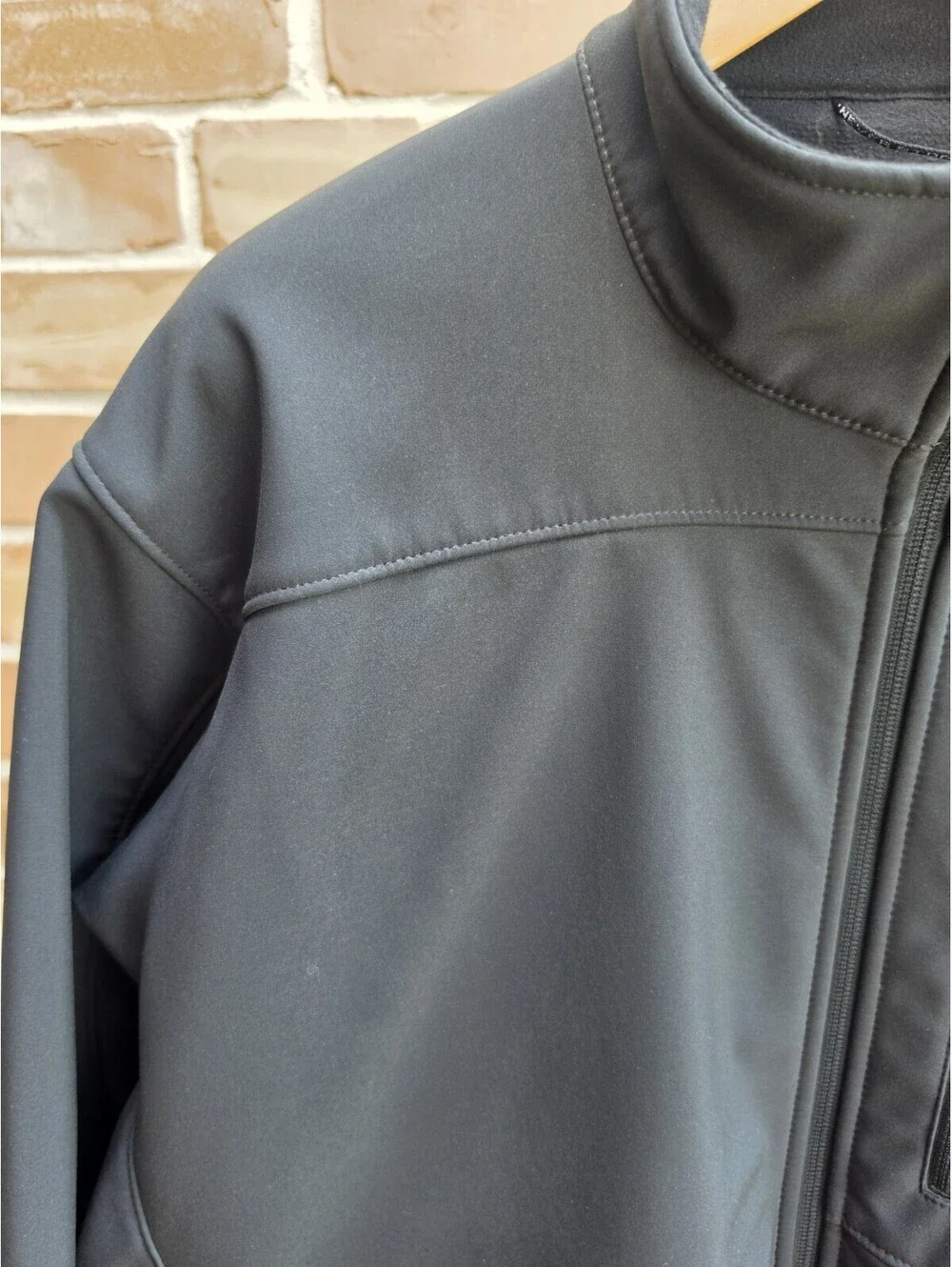 The North Face Men's XXL Apex Bionic Softshell Jacket Black Fleece Full Zip
